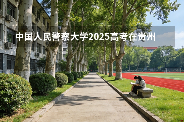 中国人民警察大学2025高考在贵州投档分数线