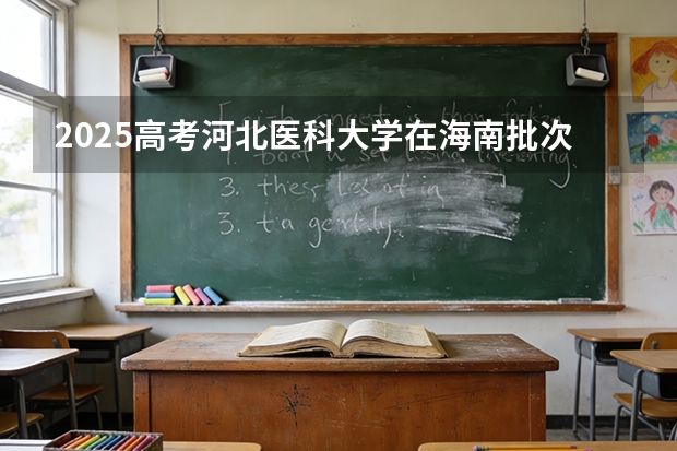 2025高考河北医科大学在海南批次选科要求有哪些