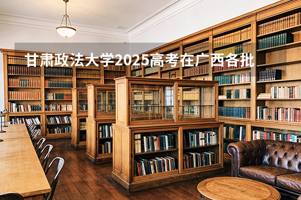 甘肃政法大学2025高考在广西各批次选科要求如何