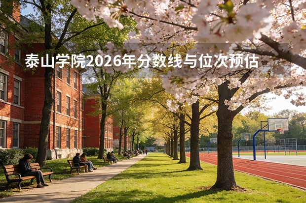 泰山学院2026年分数线与位次预估，旅游管理及师范类特色专业
