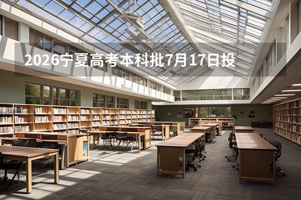 2026宁夏高考本科批7月17日投档录取，7月30日结束