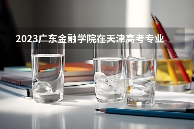 2023广东金融学院在天津高考专业招生计划人数