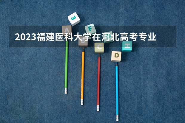2023福建医科大学在河北高考专业招生计划人数