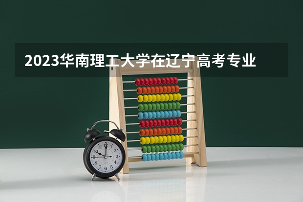 2023华南理工大学在辽宁高考专业招生计划人数