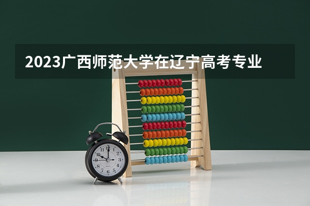 2023广西师范大学在辽宁高考专业招生计划人数